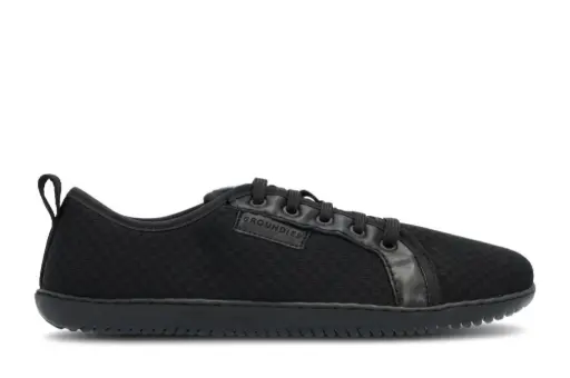 GROUNDIES®Flex – Black Barefoot Sneakers
